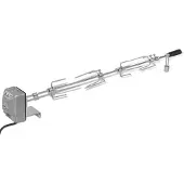 vidaXL Grillspieß mit Motor Stahl 1000 mm