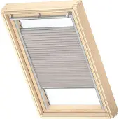 Velux Plissee-Faltstore manuell silbergrau uni FHL P08 1284S