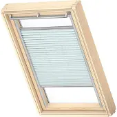 Velux Plissee-Faltstore manuell himmelblau uni FHL P06 1285S