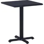 vidaXL Gartentisch Schwarz 60x60x75 cm
