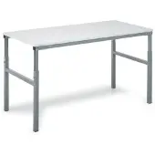 Treston Arbeitstisch TP515, höhenverstellbar, 150 x 65-90 x 50cm, Melamin, für Werkstatt