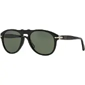 Persol Aviator Mens Schwarz Grün Sonnenbrille