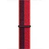 Apple Sport Loop Armband für Watch | 44/45/46/49 mm - Black / Red