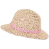 Sterntaler Strohhut "Pailletten" in Beige/ Rosa - 51 cm