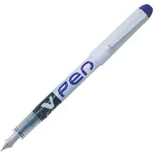 Pilot Einweg-Fllhalter V-Pen, Federbreite: 0,5 mm, violett