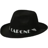 Widmann Schwarzer Al Capone Gangster Hut aus Filz