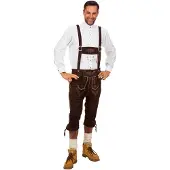 Sonstiges Lederhose dunkelbraun - AUSLAUF, Größe:48