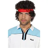 Coppens Tennisstar Perücke - Kostüm Perücke für Fasching