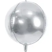Party Deco Luftballon Sphere Silber 40cm