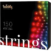 Twinkly Lichterkette Strings 250 LED Multicolor Outdoor 20m schwarz