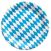 Papstar Teller Bayrisch Blau