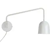 Dyberg Larsen Manchester Wandleuchte White - , Manchester, Weiß, für Wohnzimmer, Metall, Design