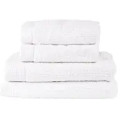 Zone Denmark Handtuchset Towels Classic White (4er-Set)