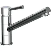 Schutte Küchenarmatur SCHÜTTE "CORNWALL", grau (chrom), B:4cm H:17,5cm T:24cm, Armaturen, Küchenarmatur, Wasserhahn Küche mit schwenkbarem Auslauf, Mischbatterie Küche
