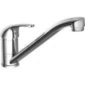 Schutte Küchenarmatur ATHOS Plus, Wasserhahn Küche mit schwenkbarem Auslauf, Chrom