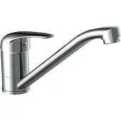 Schutte Spültischarmatur "Magna" 360 schwenkbarer Wasserhahn, Mischbatterie, Chrom, Hochdruck