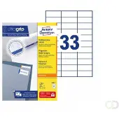 Avery Zweckform Universal-Etiketten 3421, ultragrip, 70 x 25,4 mm, 3300 Stück