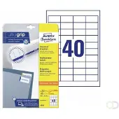 Avery Zweckform Universal-Etiketten 4780, ultragrip, 48,5 x 25,4 mm, 1000 + 200 Stück