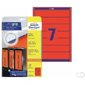 Avery Zweckform Ordner-Etiketten, ultragrip, schmal, rot, 140 Stück