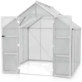 Pergart Vitavia Gewächshaus "Domus 6700" aluminium 6,7 m² 3 mm ESG