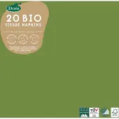 Duni 240 Duni Bio Tissue-Servietten 33 x 33 cm Leaf Green 3-lagig