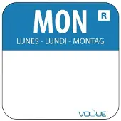 Vogue Farbcode Sticker Montag blau