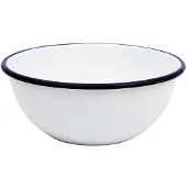 Olympia emaillierte Dessertschalen weiß-blau 6cm