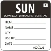 Vogue Farbcodesticker Sonntag