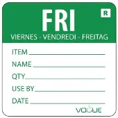 Vogue Farbcodesticker Freitag