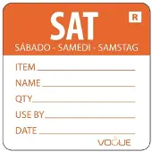 Vogue Farbcodesticker Samstag