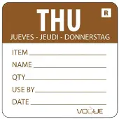 Vogue Farbcodesticker Donnerstag