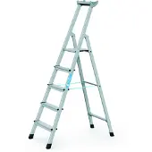 Zarges genietete Stehleiter, eloxiert Xlstep S 10 Stufen