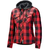 Held Lumberjack II 62010 Damen Motorrad-Hemd Baumwoll-Mischgewebe schwarz, S