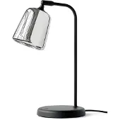 New Works Material Tischleuchte Stainless Steel - , Material New Edition, dimmbar, Schwarz, für Wohnzimmer, Metall, Design