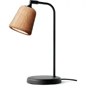 New Works Material Tischleuchte Natural Oak - , Material The Originals, dimmbar, Schwarz, für Wohnzimmer, Metall, Design