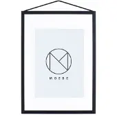 MOEBE Frame A4 Black - , Schwarz, Glas