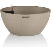 Lechuza 'Cubeto Stone 40', sandbeige, ca. Ø 40 x H 18,3 cm