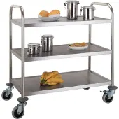 CombiSteel Gastro Servierwagen 3 Etagen – demontierbar, bis 50 kg pro Fach
