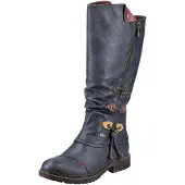 Rieker Stiefel bequem warm gefüttert in blau, Gr. 36
