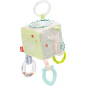Fehn Greifspielzeug "Meereskinder, Activity-Würfel", bunt, Greifspielzeug, KinderB:10cm L:10cm, Greifspielzeug, inklusive Befestigungsring, B:10cm L:10cm
