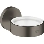 GROHE 40369AL1, Gebürsteter Stahl, Graphit, Metall, Rund, Wand, Schrauben