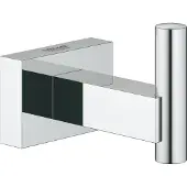 GROHE Essentials Cube, Indoor, Handtuchhaken, Chrom, Metall, Rechteck