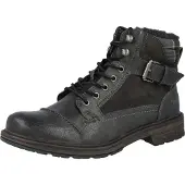 Mustang Schnürstiefel Grau