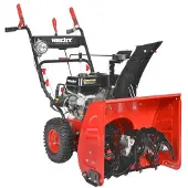HECHT Schneefräse Benzin 9661 SE | 61 cm Arbeitsbreite | 4,1 kW (5,5 PS) | 13 m Wurfweite | Elektrostarter | 51 cm Arbeitshöhe | 2-Stufig