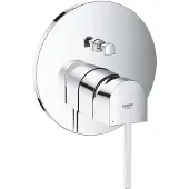 GROHE Plus, Chrom, Metall, Wand, Einzelbild, 27 l/min, Keramik