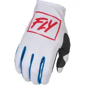 FLY Racing Lite Rot Weiß Blau Handschuhe Größe 2XL