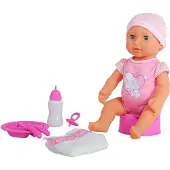 Amia Trink-und Näßpuppe 40 cm, inklusive Zubehör