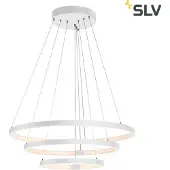 SLV One Triple Pendellampe Dali 3000/4000K Weiß Rund