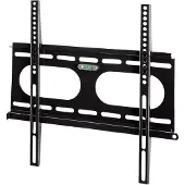 Hama "Next Light" LCD/PL/LED Wall Bracket, VESA 400x400, fixed, black, 50 kg, Edelstahl, Schwarz