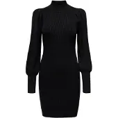 ONLY Strickkleid "ONLKATIA L/S DRESS KNT NOOS" Viskosemischung